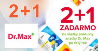 AKCIA 2+1 → NA PRODUKTY DR.MAX na DrMax.sk