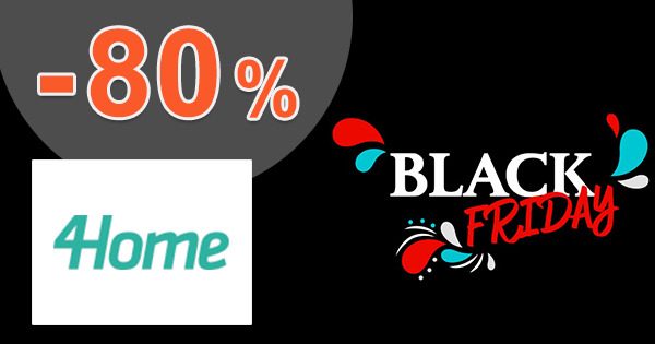 BLACK FRIDAY VÝPREDAJ → AŽ -80% ZĽAVY na 4Home.sk