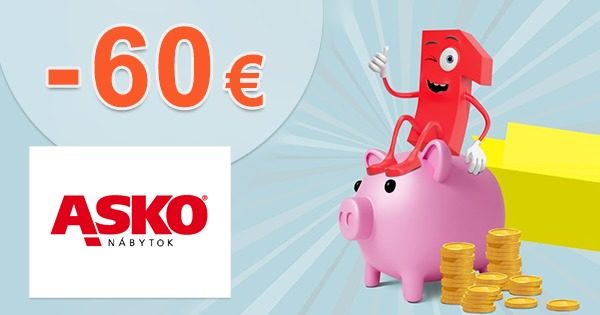 ZĽAVOVÝ KÓD → -60€ ZĽAVA NA VYBRANÉ PRODUKTY na ASKO-nabytok.sk