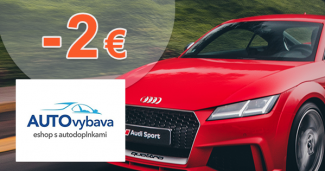 Zľavový kód -2€ zľava na AUTOvybava.sk