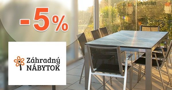 Zľavový kód -5% EXTRA na i-ZahradnyNabytok.sk